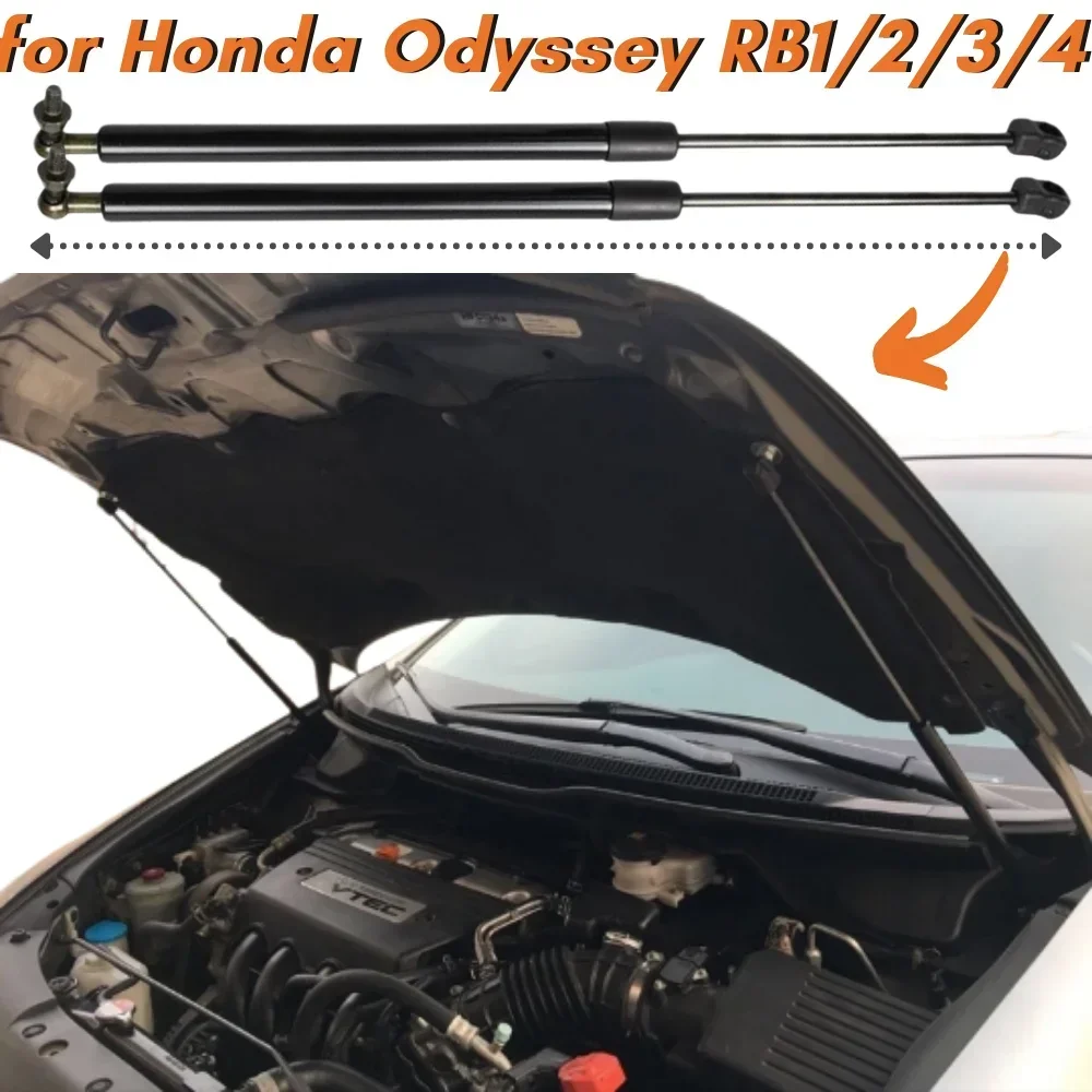 

Кол-во (2) стойки капота для Honda Odyssey RB3/4 2008-2013, передняя крышка, газовые пружины, подъемники, опоры, амортизаторы, амортизаторы, рукоятки