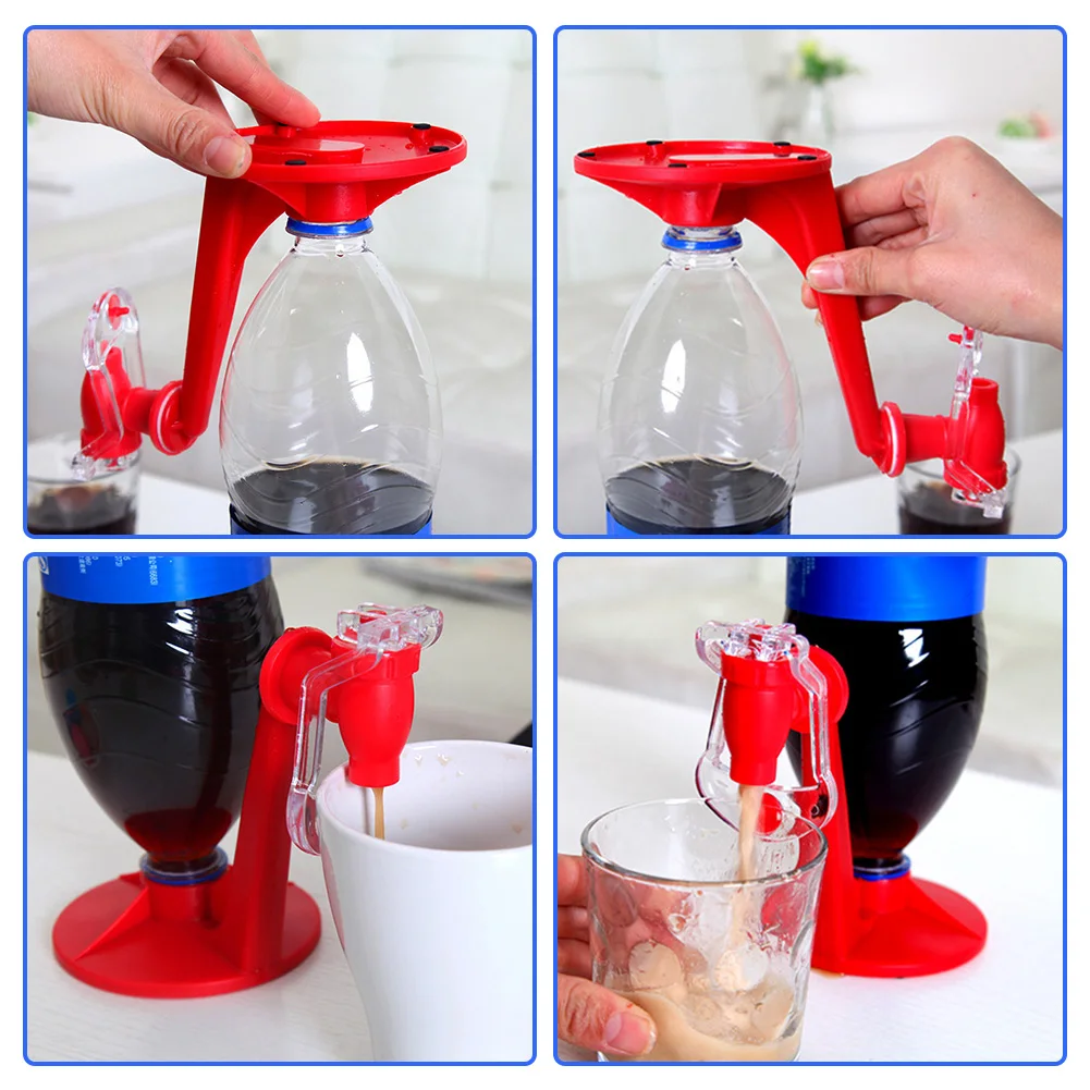 Kitchen Lemonade Soda Water Dispenser Bottle Coke Inverted Carbonated Beverage Upside Down Drinking Dispenser Party Bar Accessor