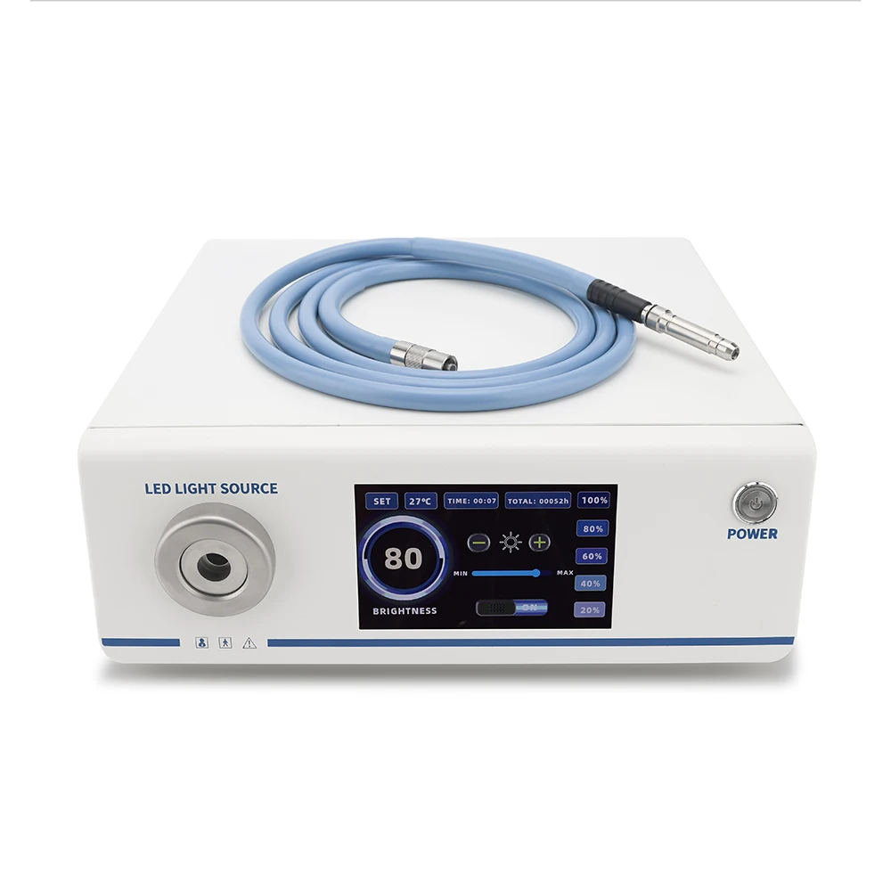 200W Medical LED Light Source Cold Optic         Light Source for ENT Laparoscopy Urology