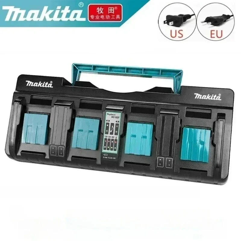 

Original Makita charger DC18RD 6A Li-ion compatible with 14.4V 18V LXT BL1815 BL1860 BL1430 BL1450Electric Drill Battery charger