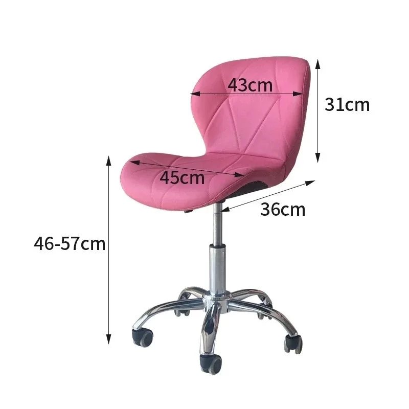 Professional Manicure Chair Hairdressing Salon Complete Furniture Nail Beauty Swivel Equipment Toilet Dressing Table Iron Chairs