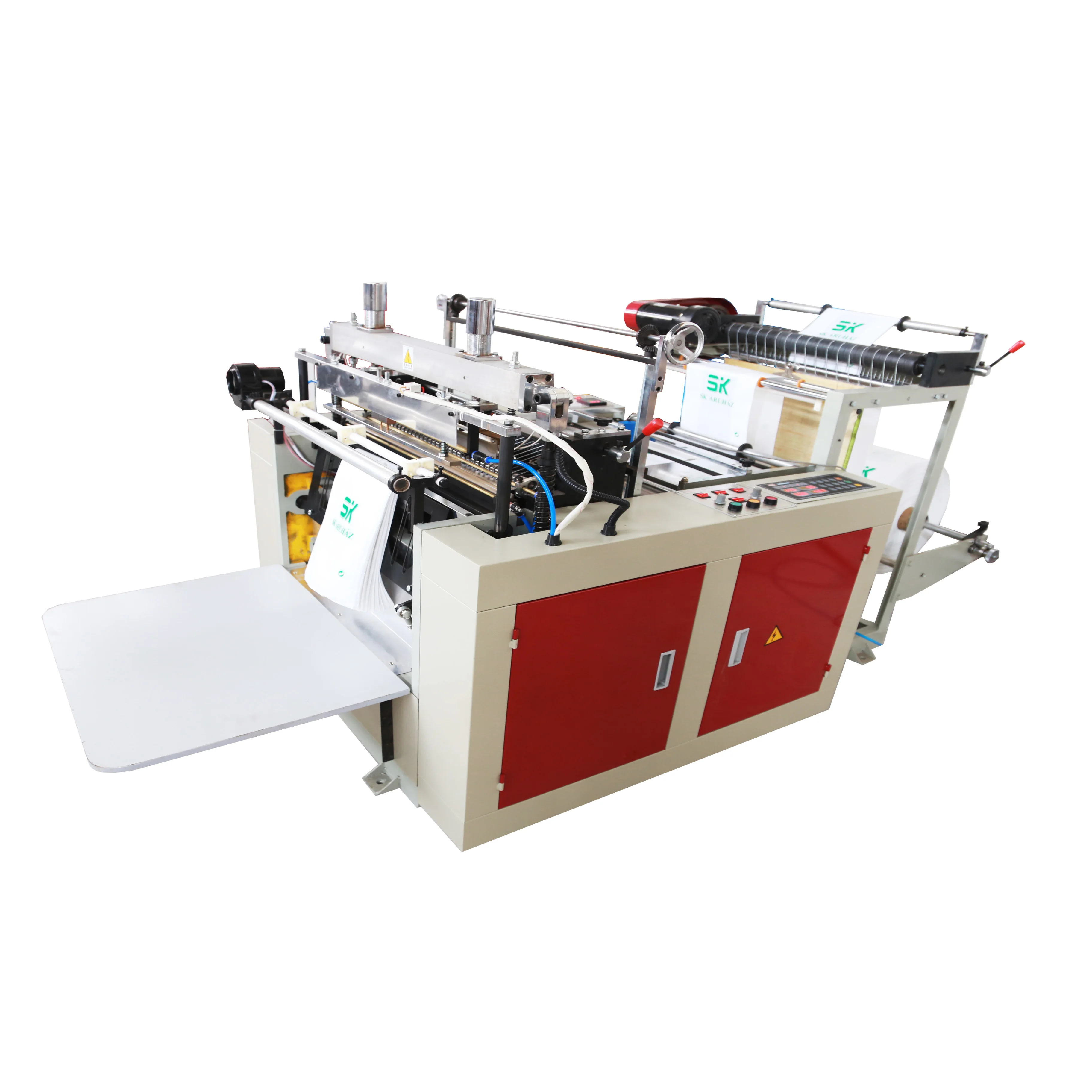 123 آلة صنع الأكياس الساخنة البلاستيك القابل للتحلل 120 قطعة/دقيقة عام Maquina Para Hacer Bolsas البلاستيك سوبر ماركت 1.5kw 250 قطعة/ #1