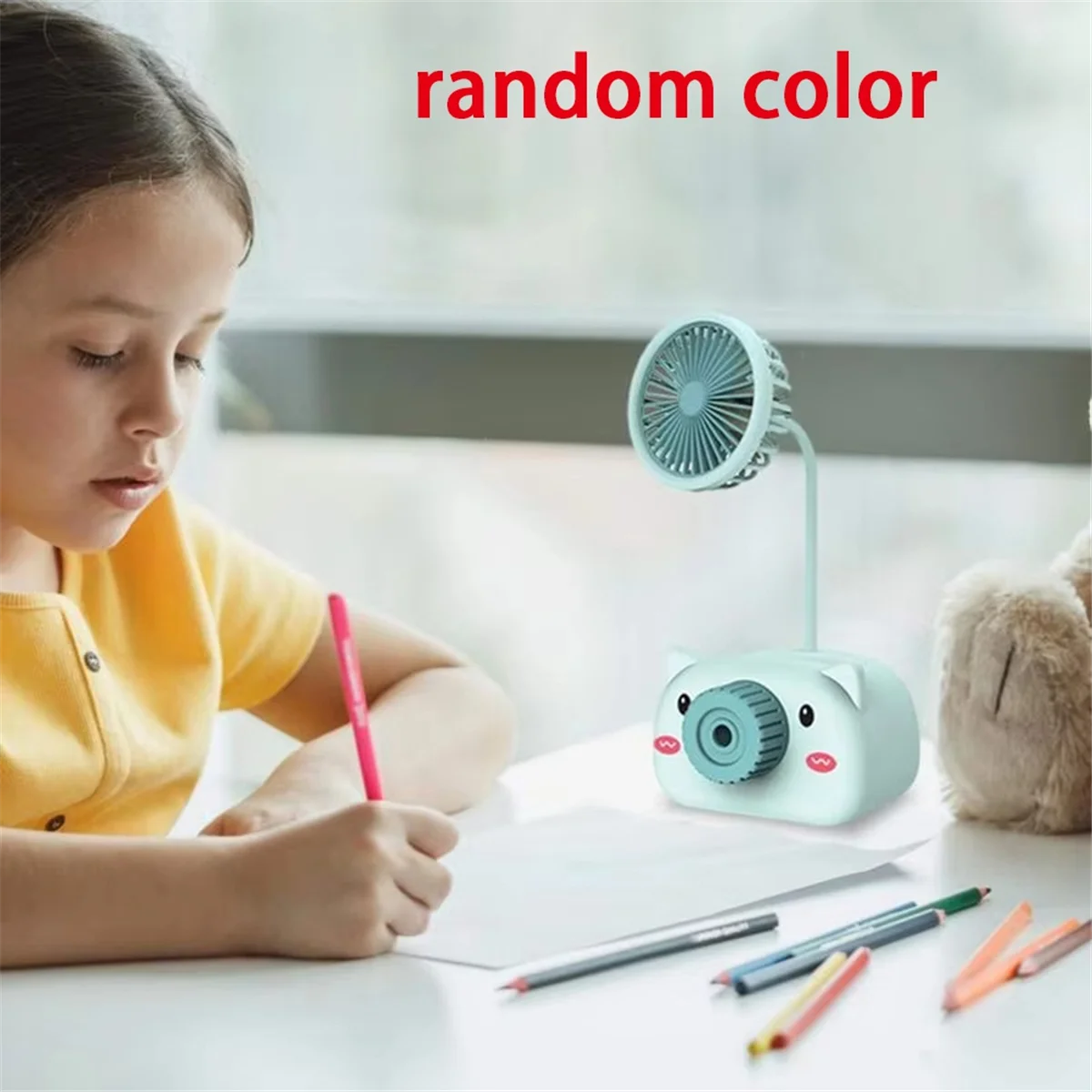 A62K حامل قلم مكتب منظم تخزين حاويات أقلام رصاص متعددة الوظائف مبراة قلم رصاص عملية (أنماط وألوان عشوائية)