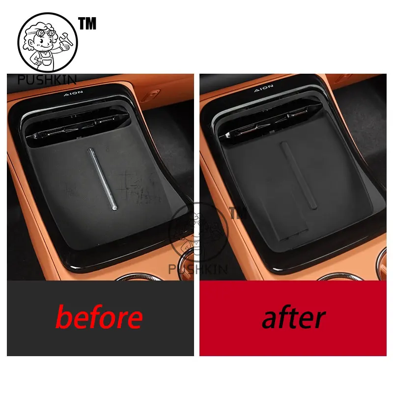 For GAC AION V 2025 2026 Car Styling Central Control Wireless Charging Silicone Pad Central Storage Dustproof Mat Acccessories