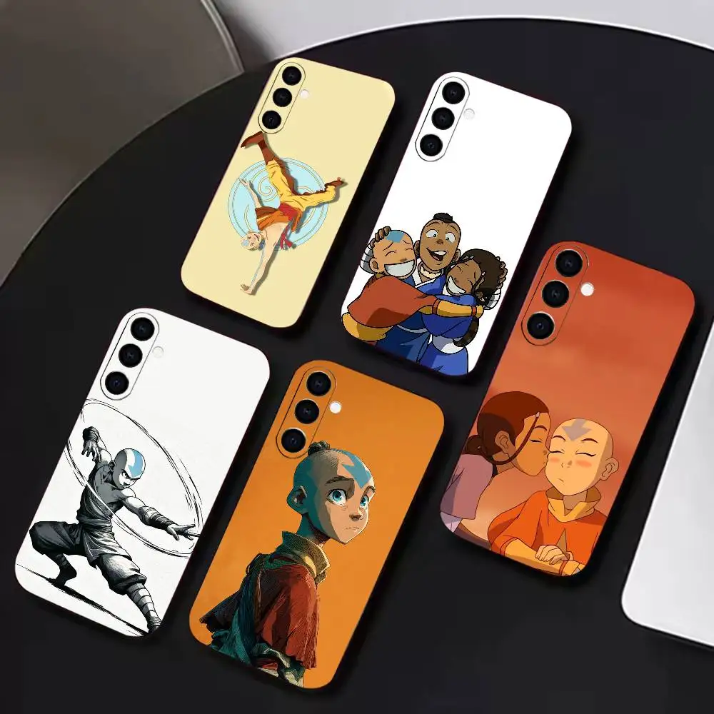

A-aang optimistic and gentle Phone Case Black Soft Silicone TPU For Samsung A72,A51,A70,A71,A53,A52,A73