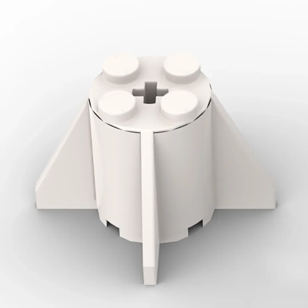 Mattoni da costruzione supportati con pinna MOC assemblaggio di accessori Mattoni fai da te mattoni rotondi, 2x2x2, 4591, 1 pezzo