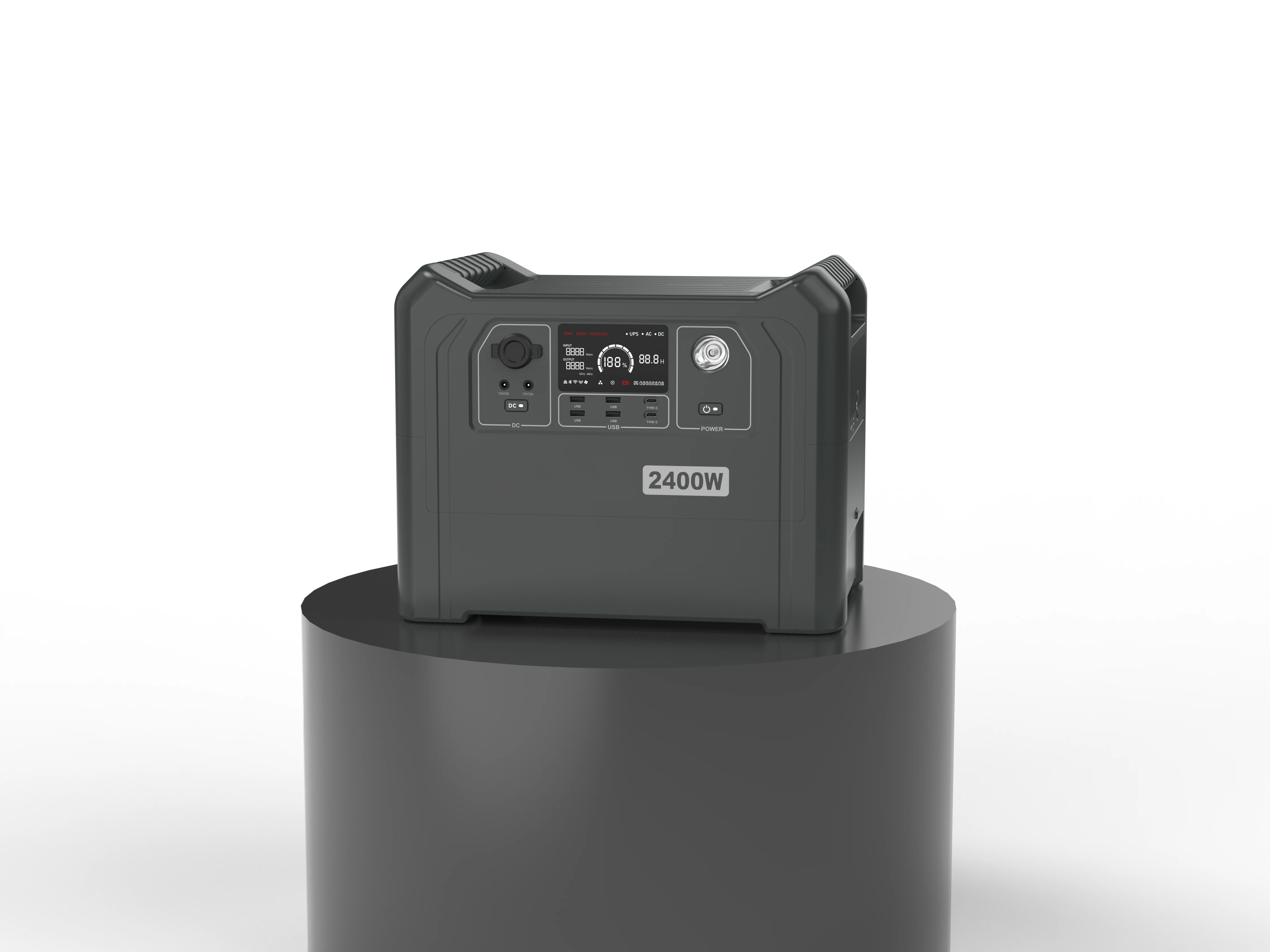 Outdoor High Capacity 2000W 2300W 2400W Lithium Battery Camping Solar Generator Portable Power Station