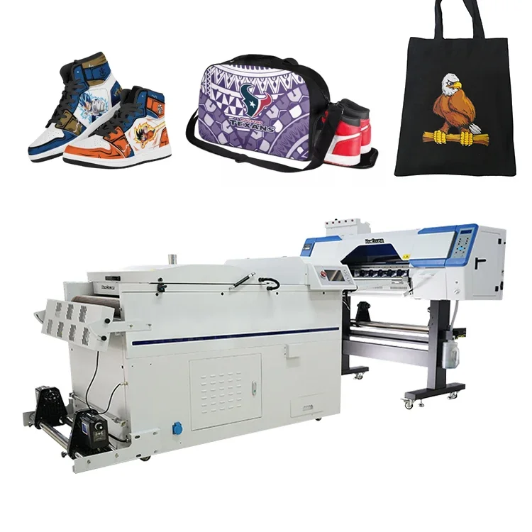 High quality dtf all-in-one printer 60cm T shirt dtf inkjet printer direct to film industrial dtf printer with dual heads