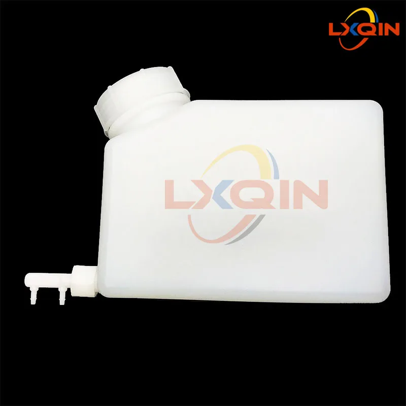 Lxqin tanque de tinta de 1500ml, 4 unidades, com saída única/dupla, tanque vazio, eco solvente/tinta uv para cartucho de tinta de impressora uv 1,5l