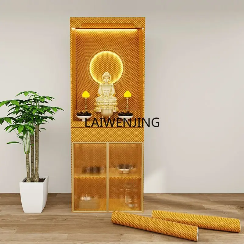 SGF new Chinese vertical cabinet light luxury Buddhist shrine offering table Shentai God of Wealth Guanyin cabinet