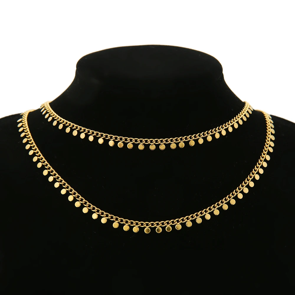 1 Meter PVD Gold Stainless Steel Flat Snake Chains for DIY Jewelry Boho Pendant Necklaces Bracelets Earrings Findings Supplies