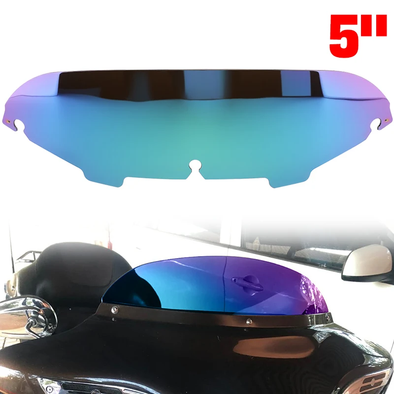 5" Windschutzscheibe Windabweiser Motorradzubehör für Harley Touring Electra Street Glide Ultra Classic FLHX 1996-2013