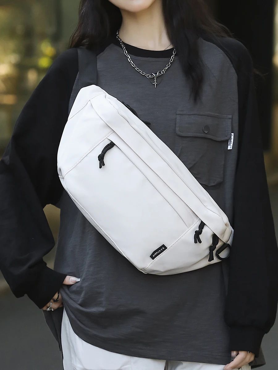 

Spor Men's Crossbody Bag Casual Commuter Bicycle Riding Waist Chest Bag Single oulder Bag Trendy Brand SUNMAN Soft Handle