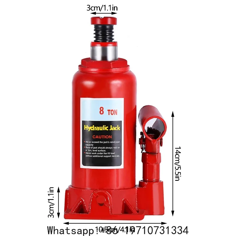 8T Portable Hydraulic Bottle  Automotive Life for Car Truck  Tractors Vehicle Repair Tool Car  Automotive Lifter