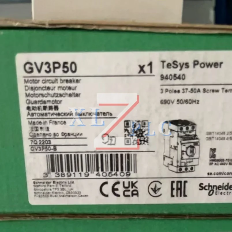 pemutus sirkuit GV3P40 GV3P50 GV3P65 asli baru
