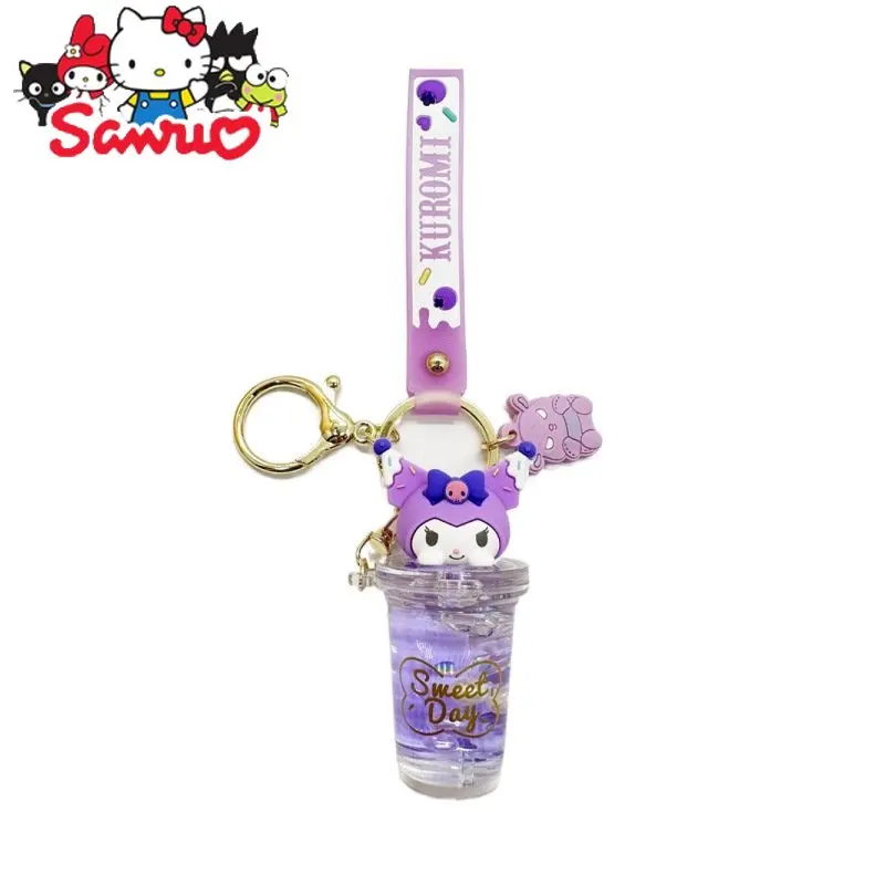 Mini porte-clés Melody, huile Sweet Thing, Kuromi, Hello Kitty, Cinnamoroll, pendentif de sac, boîte ennemi confrontée, beurre de dessin animé, structure