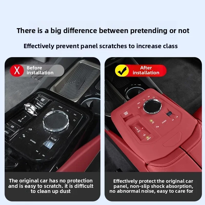 For 24 BMW 5 Series I5 Central Control Gear Protection Pad, Button Panel Gear Protection Cover, Car Interior Accessories