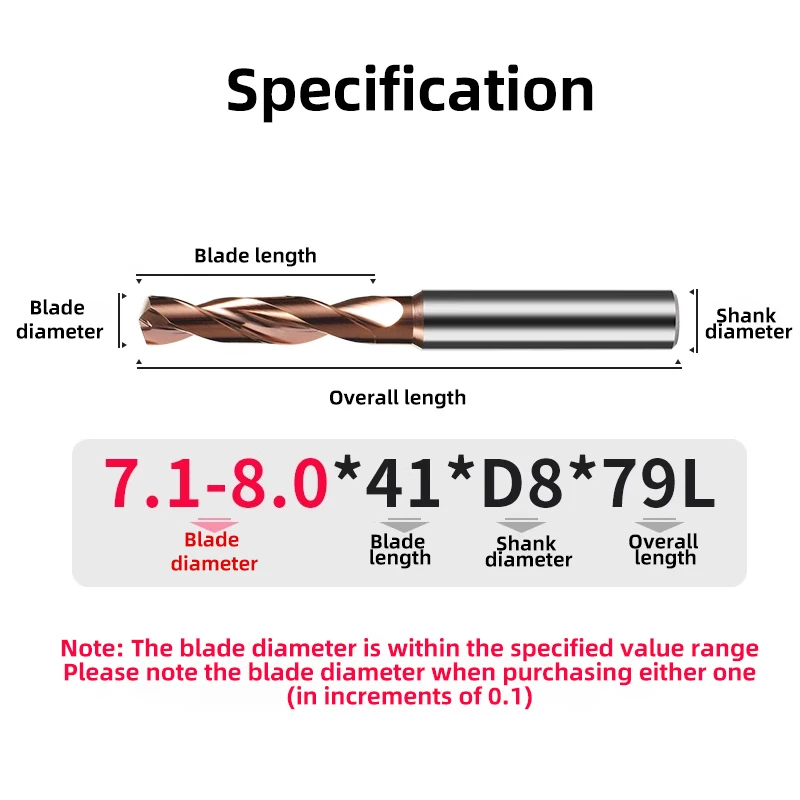 Carbide Drill Bits 3D Hard Metal Drills Tungsten Steel Twist Drill Bit For Metalworking CNC Lathe Drilling Tools