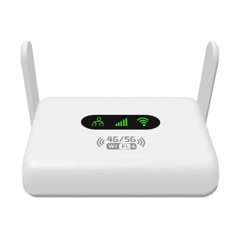 WiFi6 Router 4G LTE Router 300Mbps Modem 4G WiFi Portable Router Compatible with Non-Contract 5G SIM Cards Plug and Play for EU