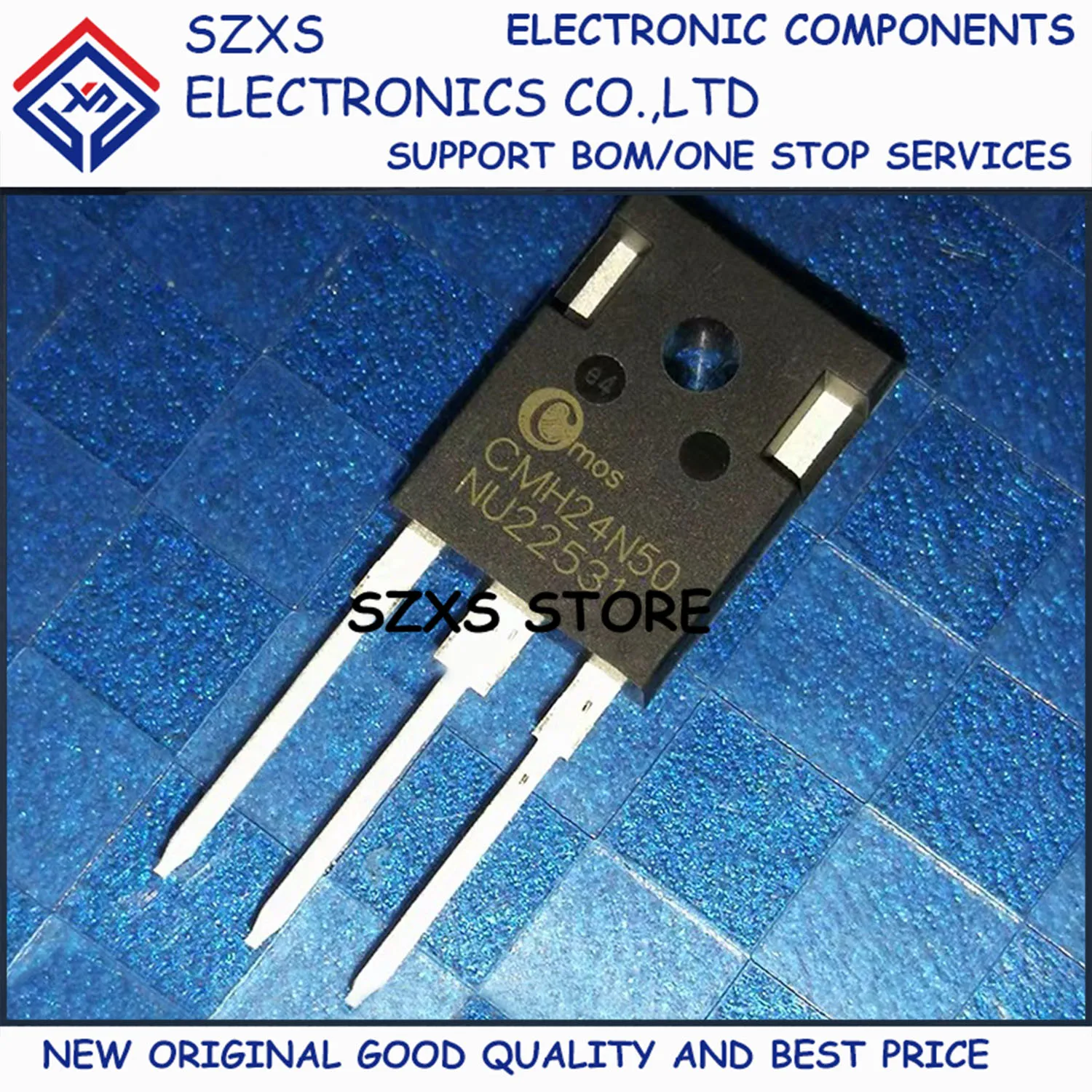 

New Original 10Pcs CMH24N50 TO-247 500V 24A Powerful MOSFET Field-Effect Transistor In Stock Electronic Components Good Quality