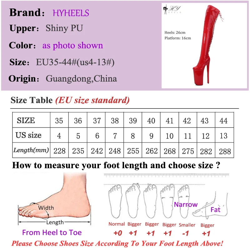 Sexy Dancing Over Knee Long Boots 26cm/10Inches Super High Heel Thigh High Boots Women Pole Dance Platform Stripper Shoes