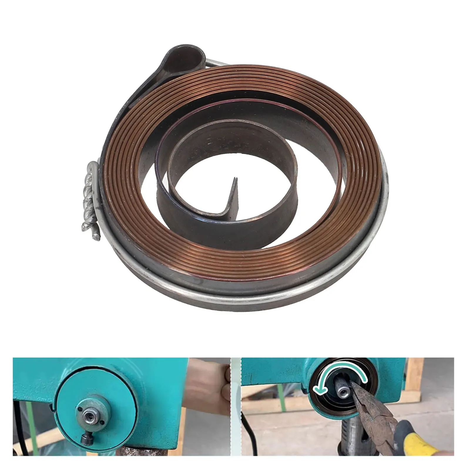 1Pcs Spiral Flat Wire Coil Torsion Spring Constant Force Extension Springs Bench Drill Scroll Spring 0.8 X 10 X 1540mm