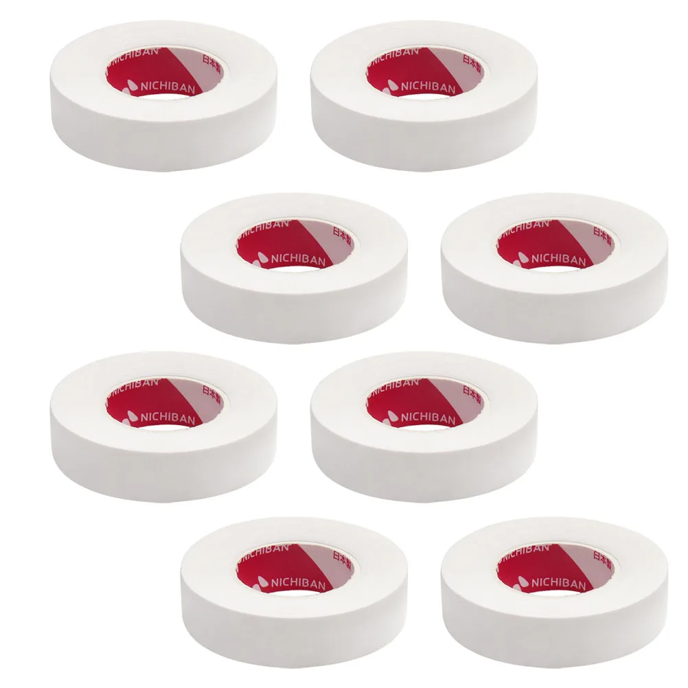 

8 Rolls Eyelash Extension Tapes High Adhesion Graft Eyelash Pads for Professional Makeup Artists White Lash Extension Tape