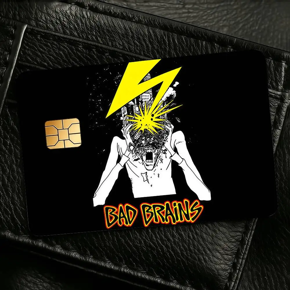 Bad Brains Band Credit Skin Cover Card Stickers 4PCS Film Bus Pass Front Decoration Bank Debit Waterproof