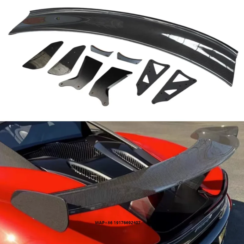 

GT Style Single Deck Carbon Fiber Rear Spoiler forMcLaren 540C 570GT 570S 570 Spider Rear Wing