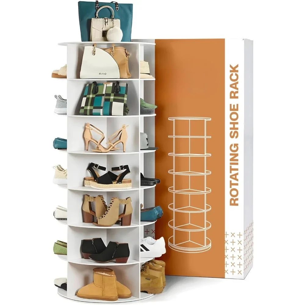 Rotating Shoe Rack tower - 360 Spinning  Rack organizer - Lazy Susan for shoes 25