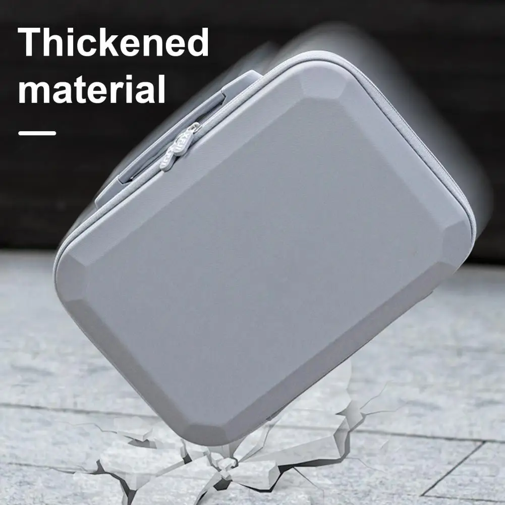 Waterproof Drone Suitcase Drone Storage Bag Shockproof Faux Leather Drone Carrying Case with Handle Shoulder Strap for Dji