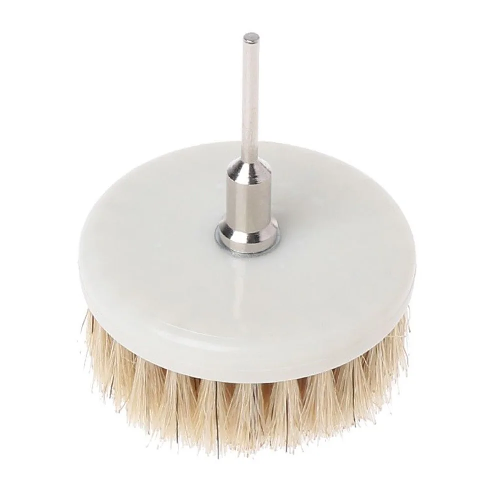 Cleaning Drill Powered Brush Upholstery And General Purpose Scrubbing With Rod Bristlewire + Plastic Brand New