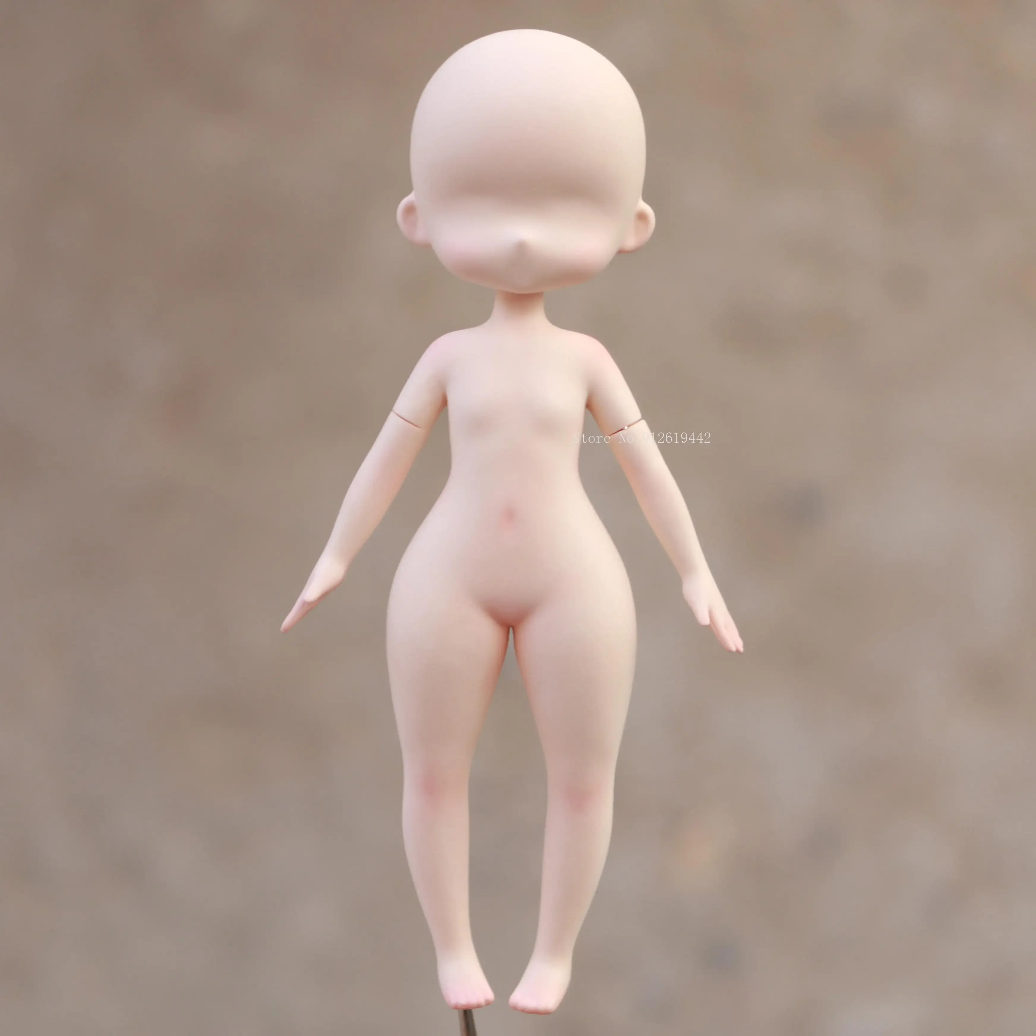 Ultralight Clay Q Version Doll Slightly Fat Body Face Silicone Mold DIY Polymer Clay Animation Character Outline Making Tools