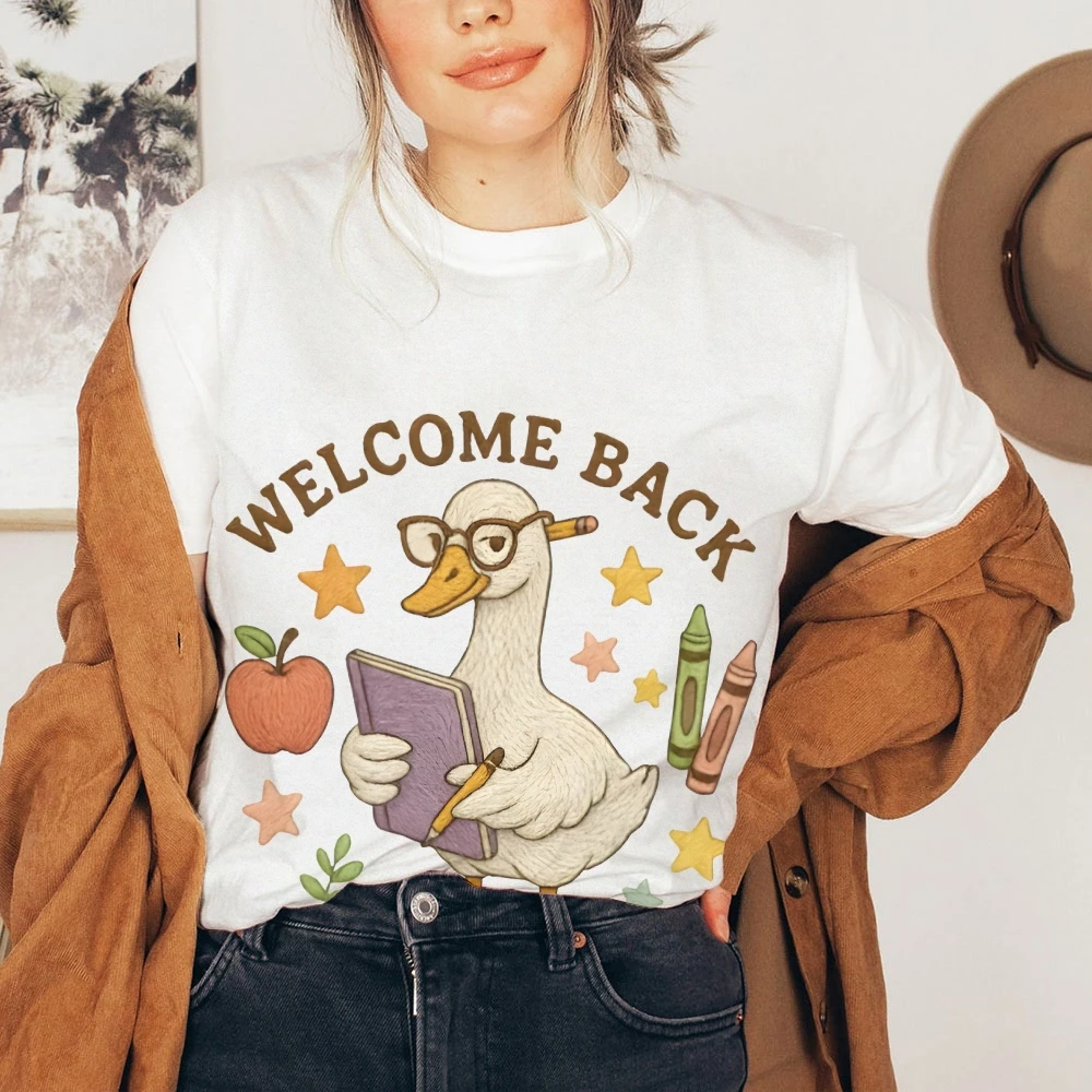 تي شيرت بناتي جميل برسومات CuteCore Fashion Y2K تي شيرت قطني مستوحى مع قمصان مطبوعة لطيفة للأطفال والمراهقين ملابس غير رسمية