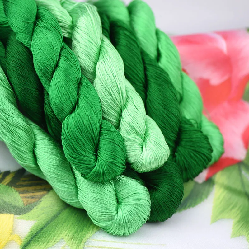 92 Non splitting and untwisted mulberry silk thread, specially designed for hand made velvet flowers