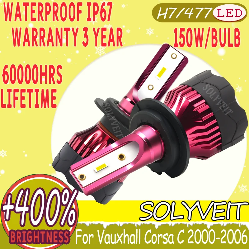 

H7 Easy to Install Shockproof & Dustproof Night Safety LED Headlight For Vauxhall Corsa C 2000 2001 2002 2003 2004 2005 2006