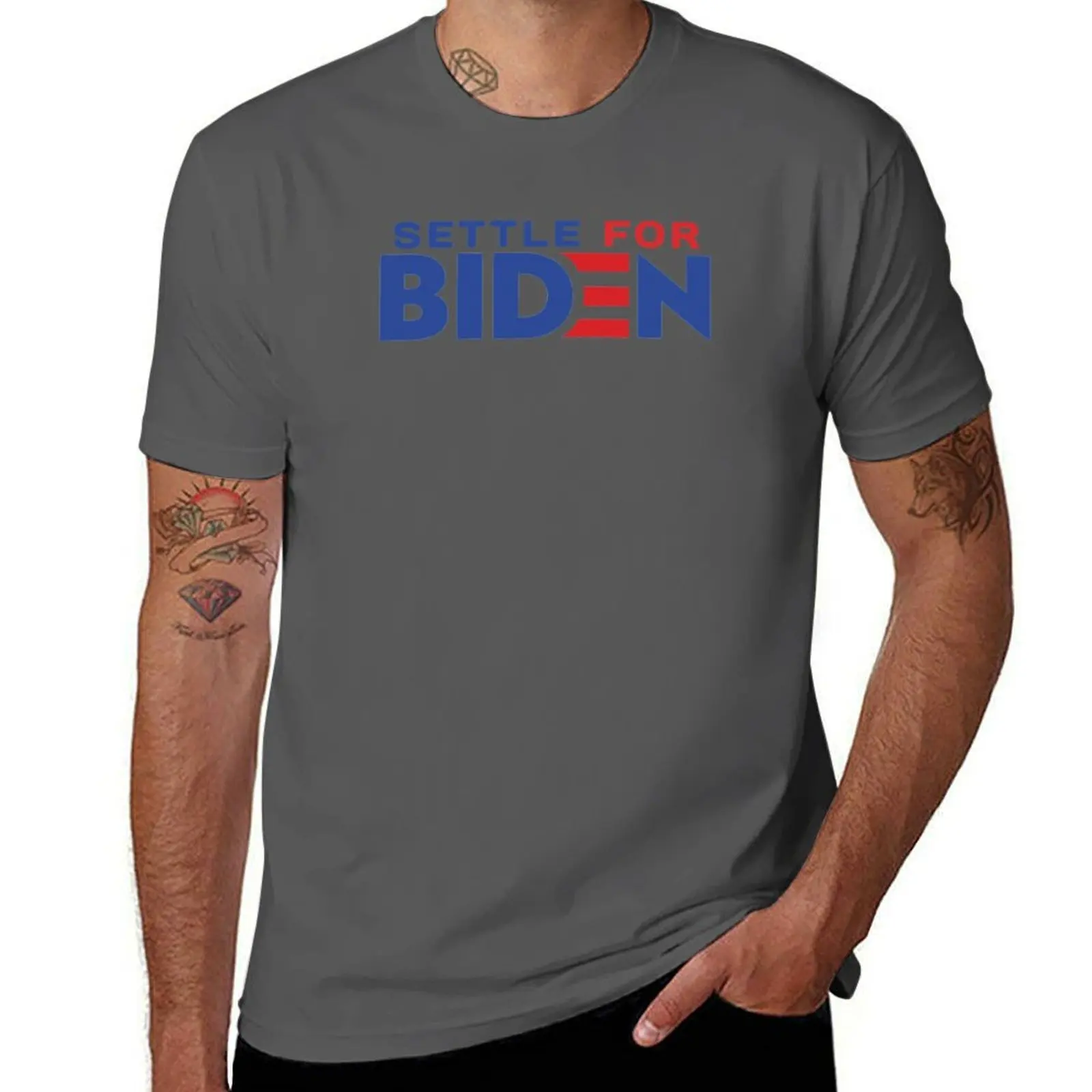 

Settle for Biden 2020 T-Shirt t shirts for man pack cotton man t shirts high quality luxury brand T-Shirt