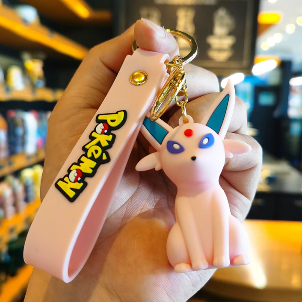 Pokémon Keychains Fashion Pikachu Car Backpack Keychain Accessories Charmander Anime Keyring Children's Birthday Gift Wholesale