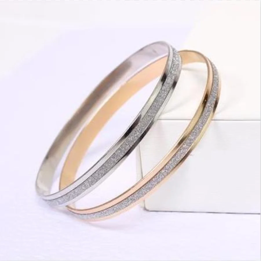 2pcs/set Gold Silver Color Knot Heart Bracelet Bangle Girl Fashion Jewelry Alloy Round Pendant Chain & Link Bracelets for Women