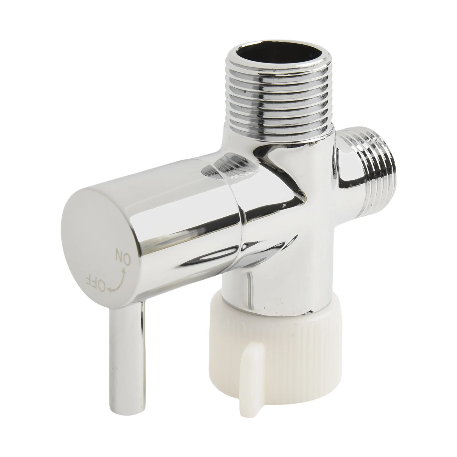 

Клапан для ванной комнаты, туалета и биде, 3/8 дюйма, латунный Т-образный адаптер, переключатель, хромированный распылитель для биде Shattaf, запорный клапан для воды