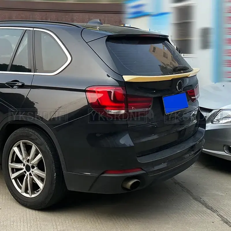 For BMW X5 F15 New High Quality ABS Glossy Black / Carbon Fiber Look Rear Middle Spoiler Top Wing 2014 2015 2016 2017 2018