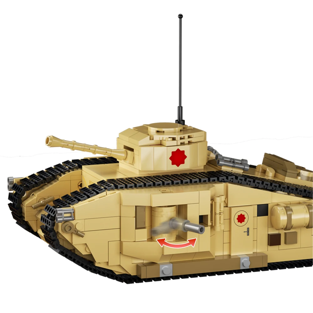 Gobricks MOC إنديانا جونز آخر الصليبية دبابة عسكرية مغامرة غزاة نموذج الطوب بنة مجموعة لعب للأطفال هدية