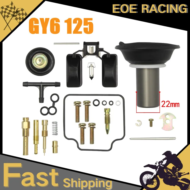 

PD24J 22mm GY6 125CC 150CC Motorcycle Carburetor Repair Kit Rebuild With Plunger For Moped Scooter ATV Gokart Carb