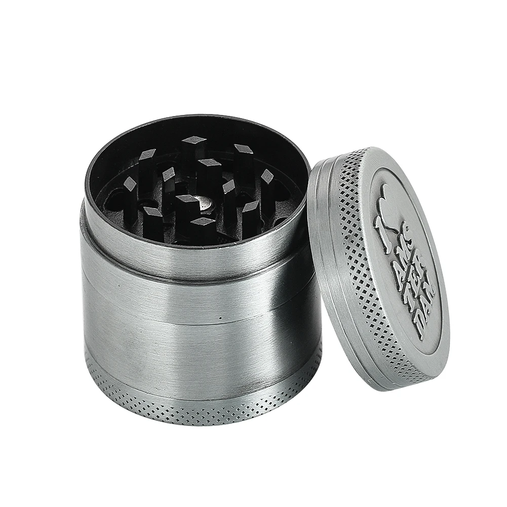 4 Layers Metal Herb Grinder Amsterdam Spice Crusher Manual Herbal Pepper Miller Cutter Smoke Accessories Gadgets for Men Gifts