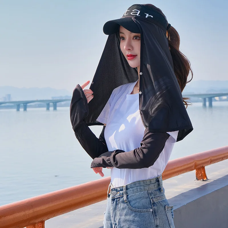 New Unisex Summer Outdoor UV Protection Face Sun Hat Curtain Lightweight Windproof Sun Shield Cover For Cycling Fishing Driving