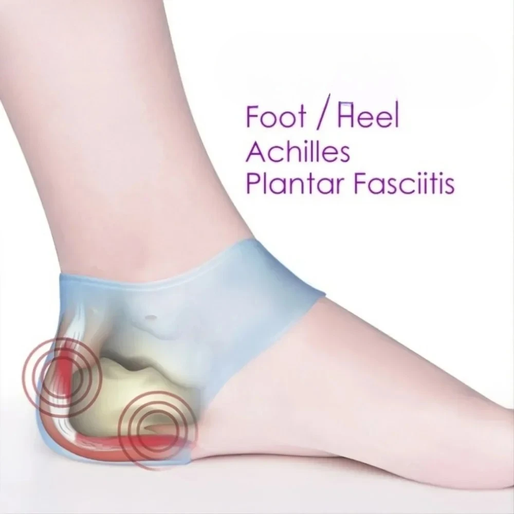 

2PCS Heel Heel Protector for Plantar Fasciitis Achilles Tendonitis Bone Spur Aching Feet Relieve Pain Pedicure Tools