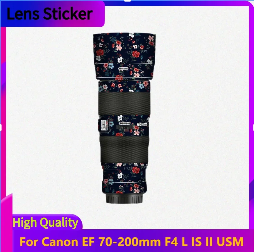 For Canon EF 70-200mm F4 L IS II USM Lens Sticker Protective Skin Decal Film Anti-Scratch Protector Coat EF70-200 70-200 F/4L II