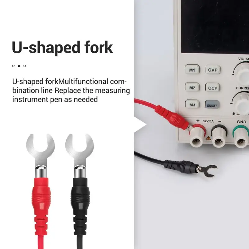 Multimeter Test Leads Digital Electrical Test Probes Set with Clips Hook Test for Sharp 1 DropShipping