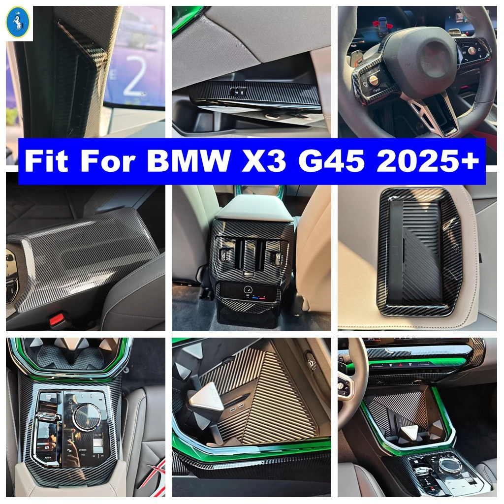 

Car Window Lift Button / Air AC Outlet / Gear Shift / Steering Wheel Frame Decor Cover Trim Accessories For BMW X3 G45 2025 2026