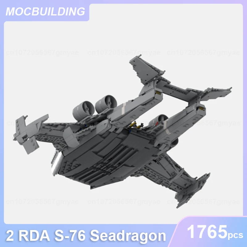 2 RDA S-76 Seadragon Modèle MOC décennie s De Construction DIY Assembler Briques dos Creative Collection Affichage Jouets Cadeaux 1765Pcs